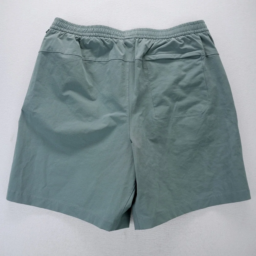 Lululemon Lab Boatline Shorts XL Blue Relaxed Fit Drawstring LM7BDES
